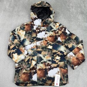 Obermeyer Waterproof Gage Snowboard Ski Jacket Teen Boys Medium 10-12 Coat Cloud